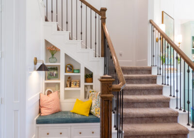 Entry way and staircase remodel, AP Interiors, Houston area interior design