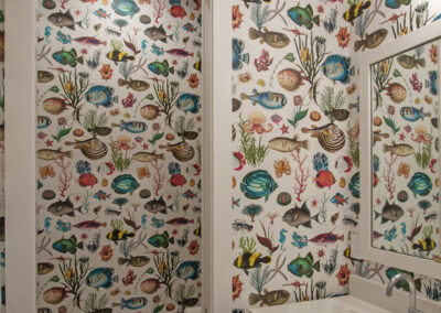 Bathroom remodel and wallpaper