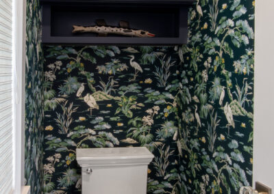 Bathroom remodel and wallpaper
