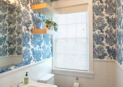 Bathroom remodel and wallpaper
